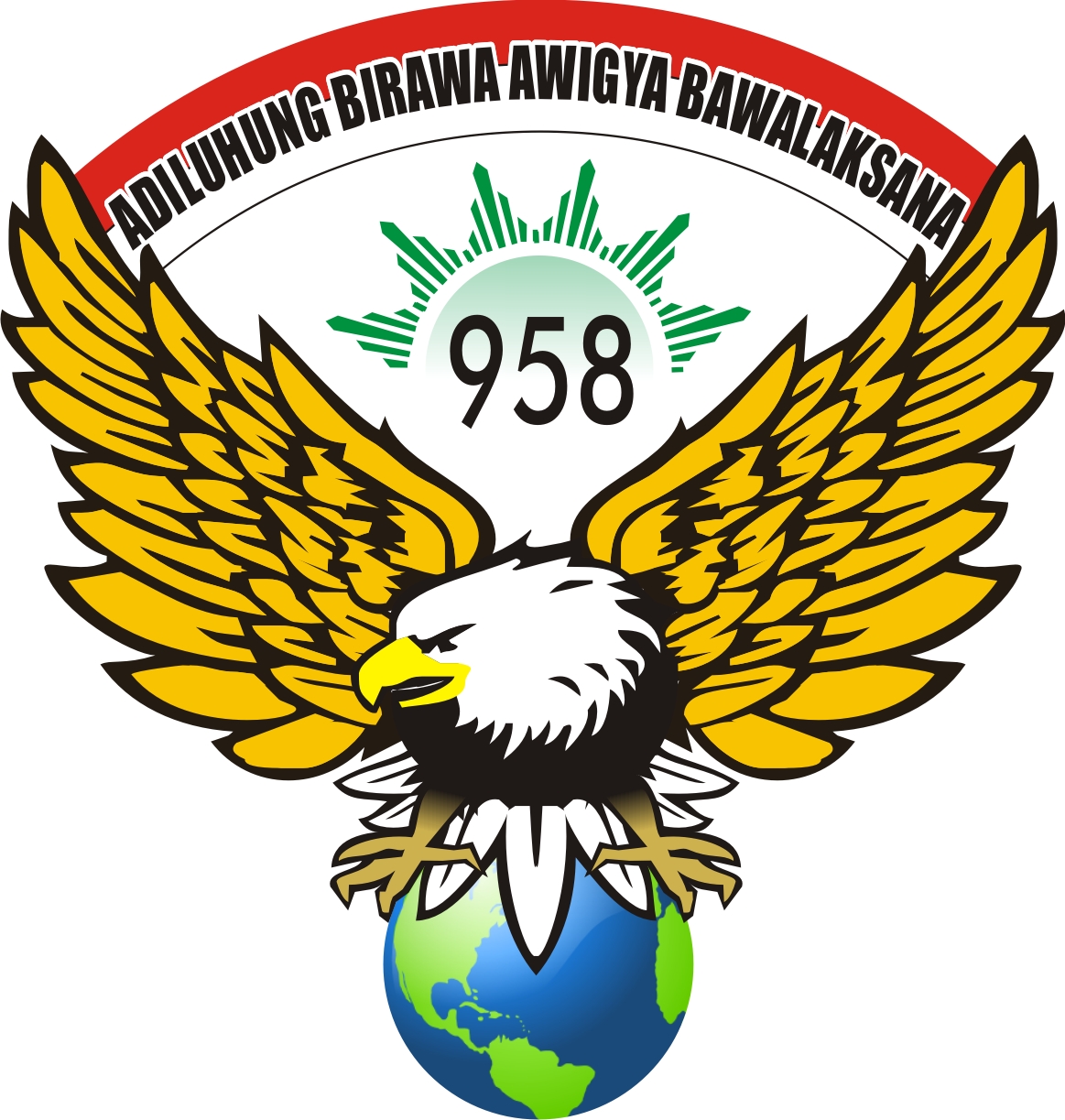 Logo Elang Resimen Mahasiswa 958 Unimus Gambar
